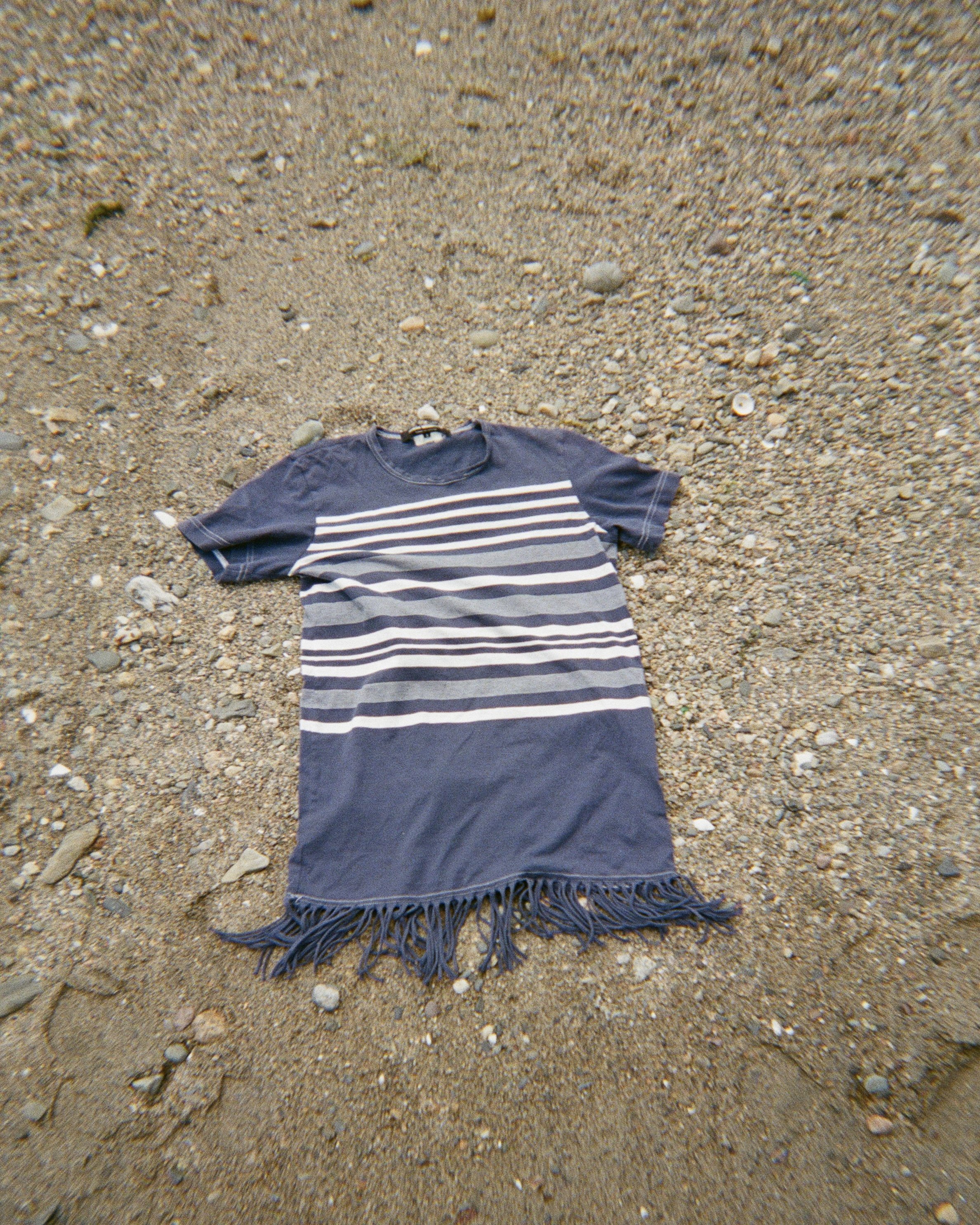Junya Watanabe Striped Fringe Tee (SIZE S)
