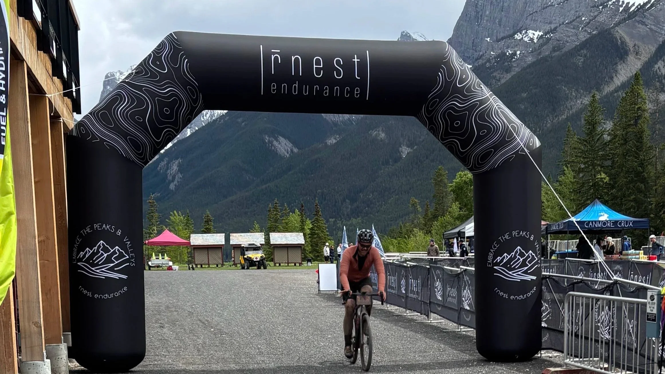 Finish line at the 2026 Canmore Crux