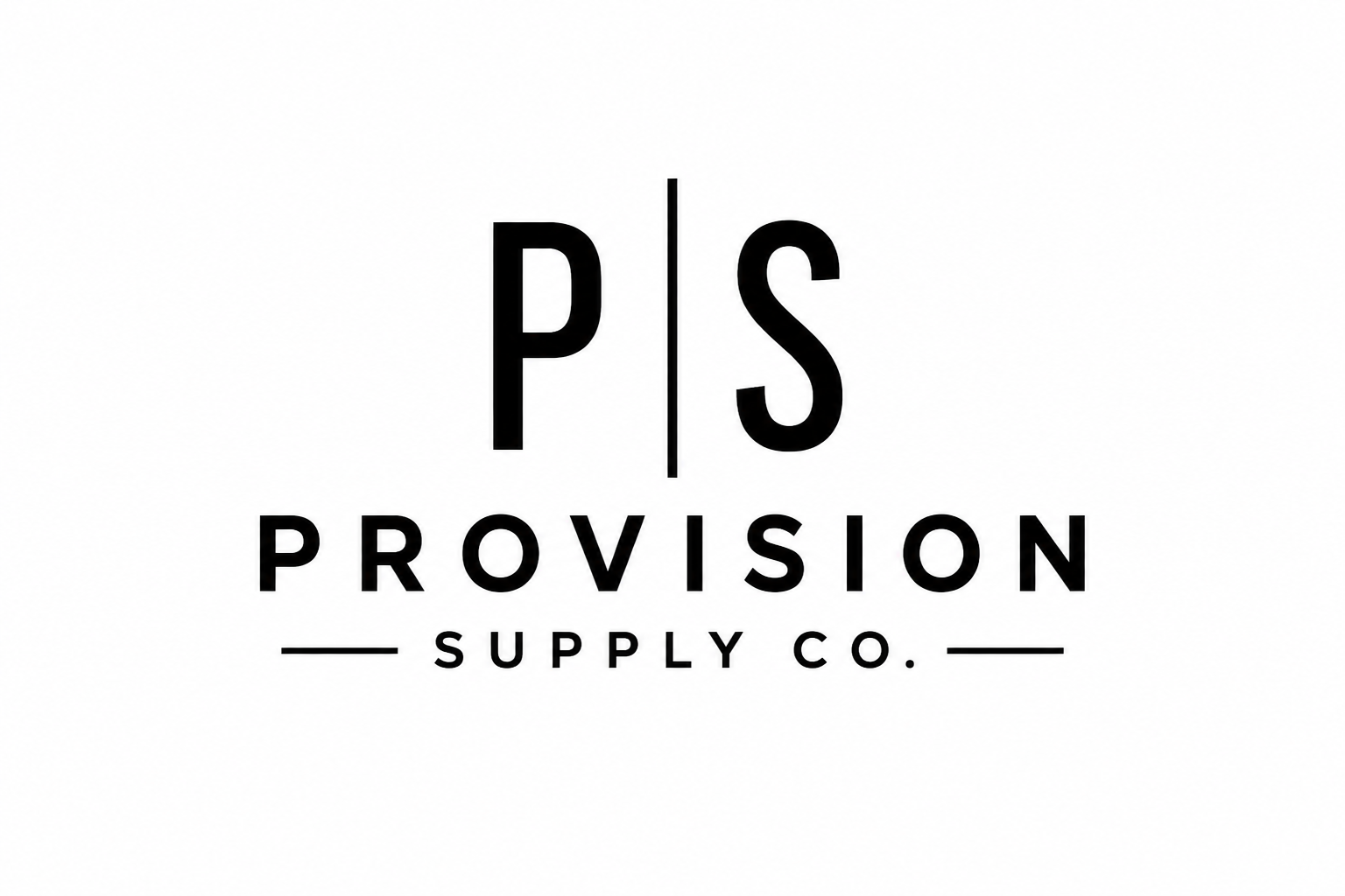 Logo for P/S Provision Supply Co. with black text on a white background.