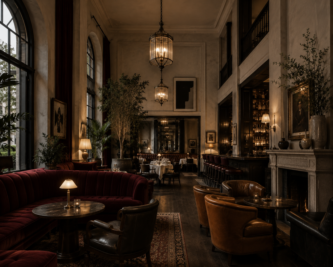 Premium contract seating in boutique hotel lounge — Corte Hospitality sourcing practice