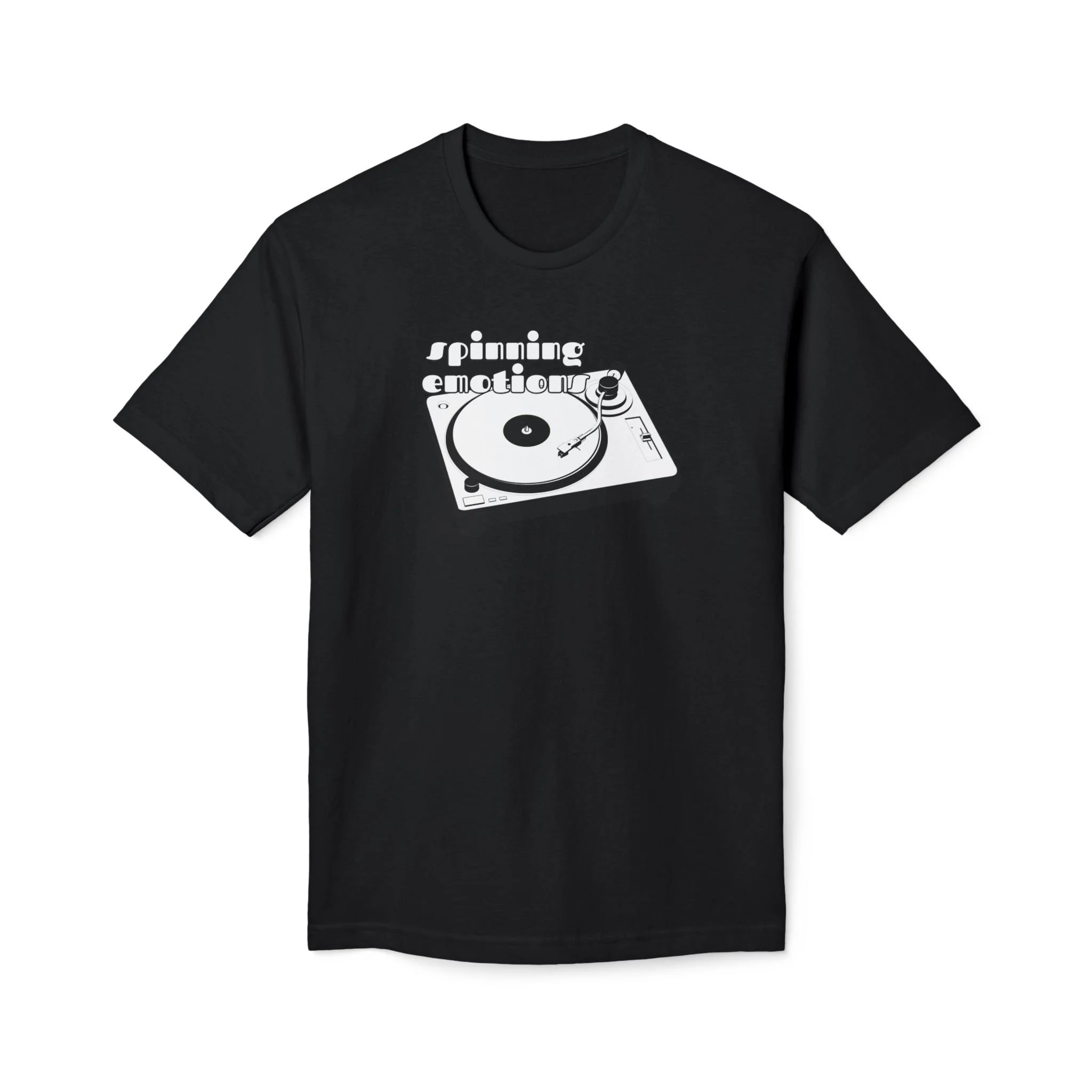 Turntable Graphic T-Shirt — Vintage Vinyl Record Player Tee