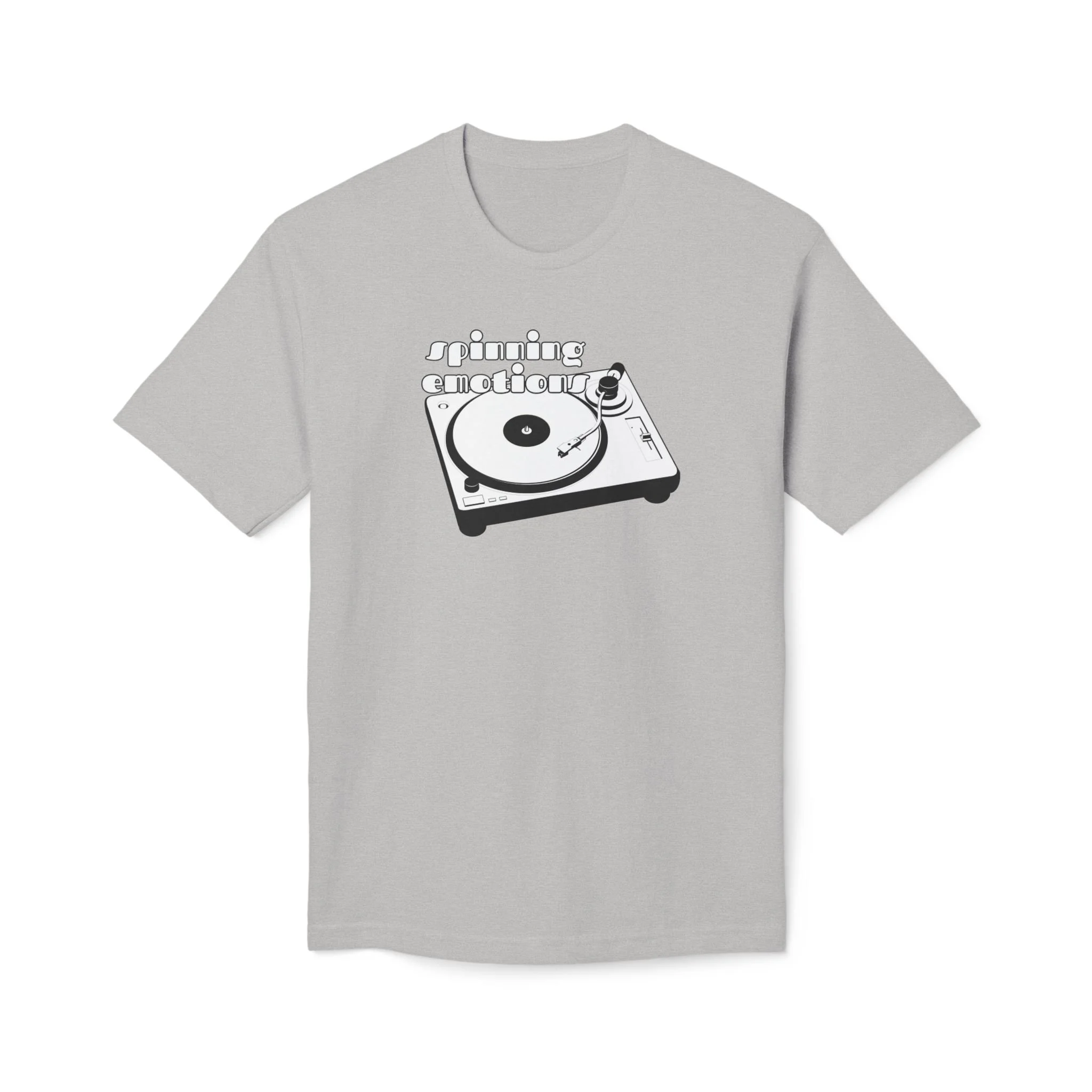 Turntable Graphic T-Shirt — Vintage Vinyl Record Player Tee