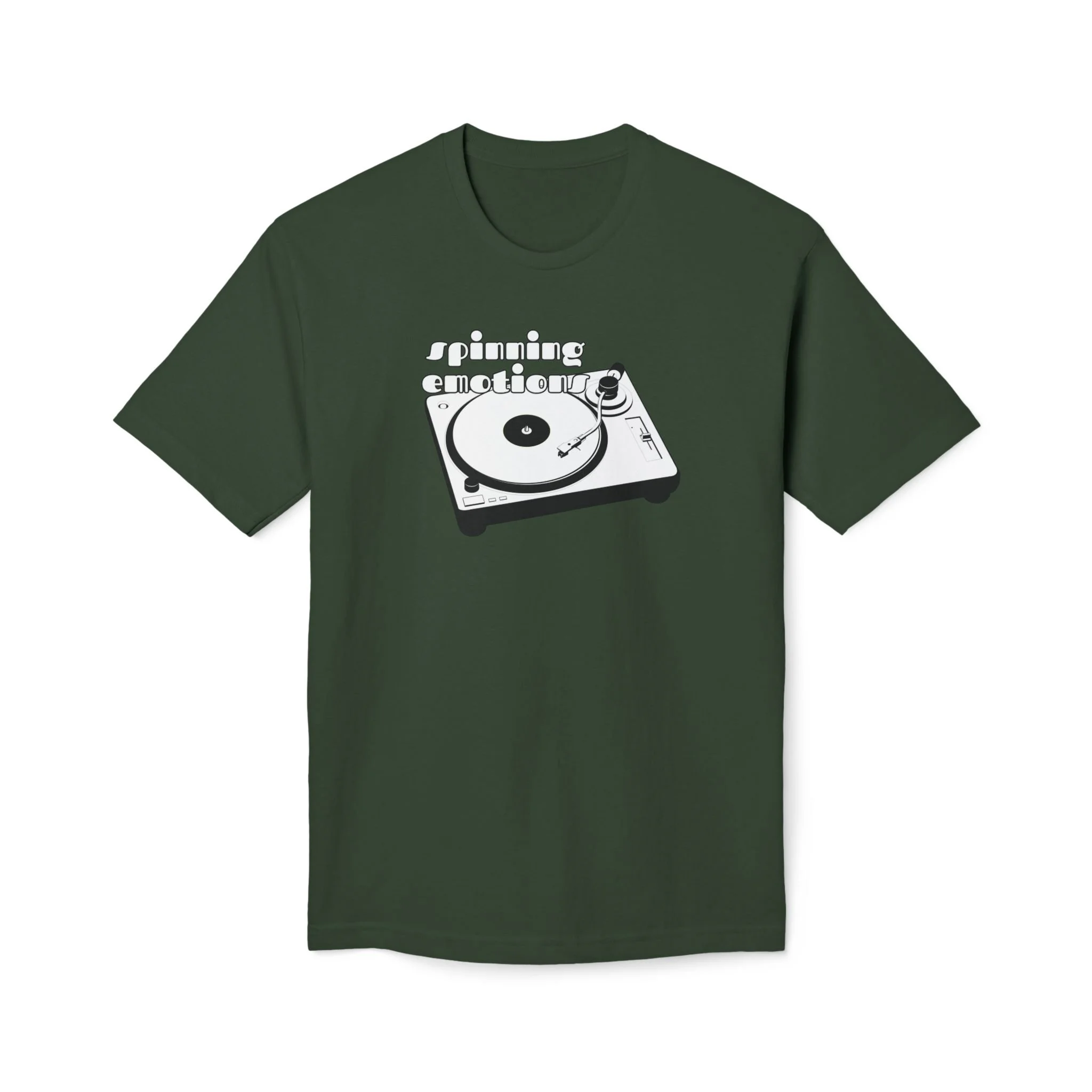 Turntable Graphic T-Shirt — Vintage Vinyl Record Player Tee