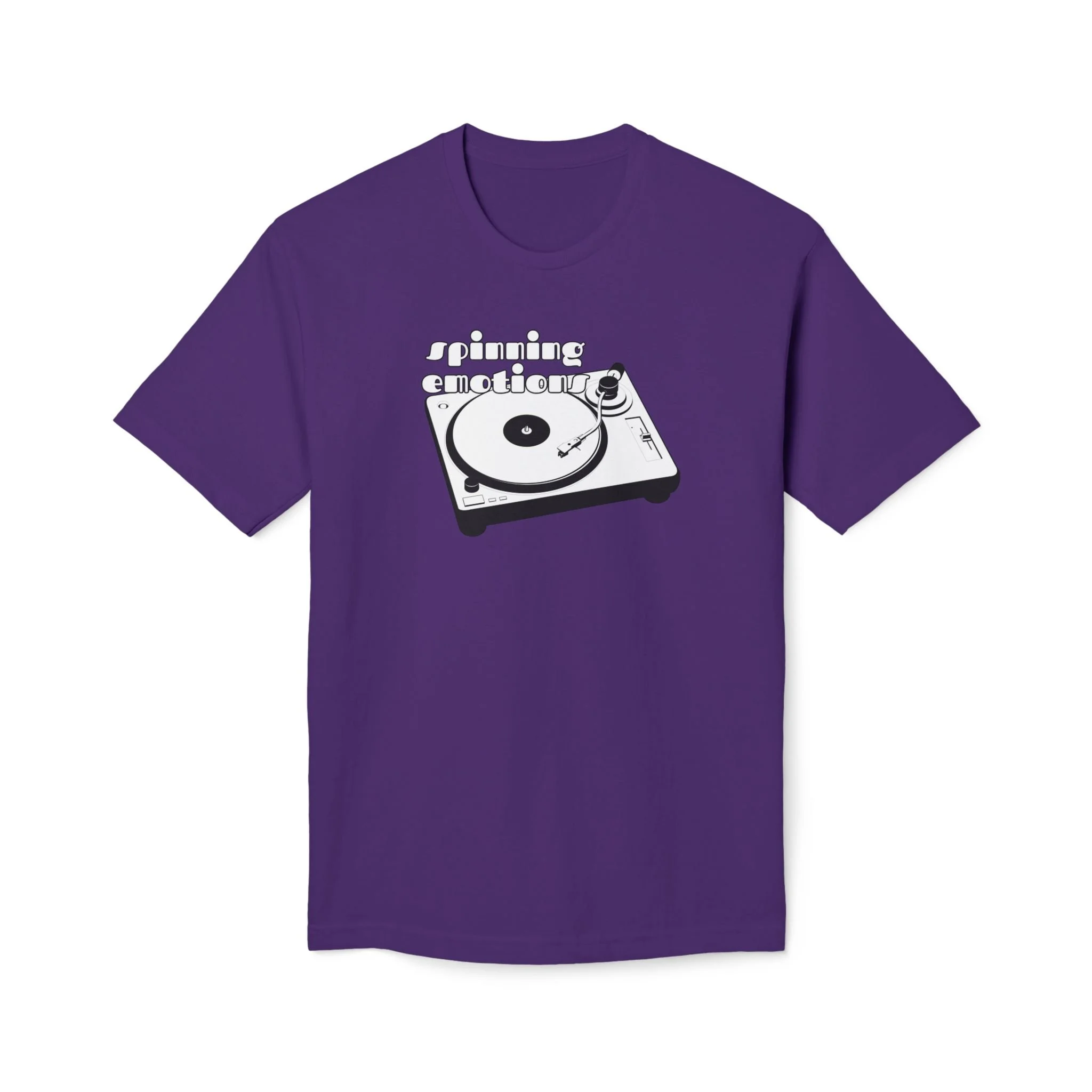 Turntable Graphic T-Shirt — Vintage Vinyl Record Player Tee