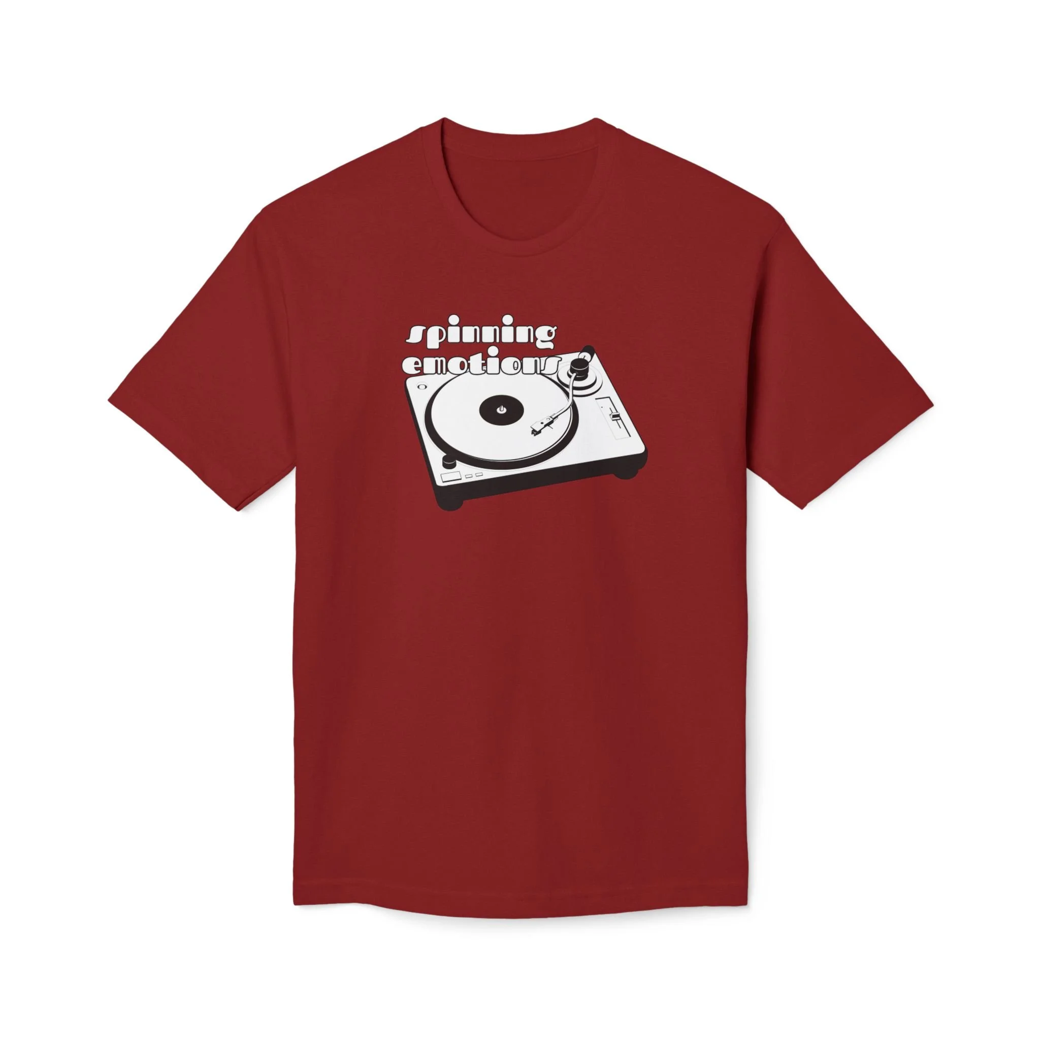 Turntable Graphic T-Shirt — Vintage Vinyl Record Player Tee