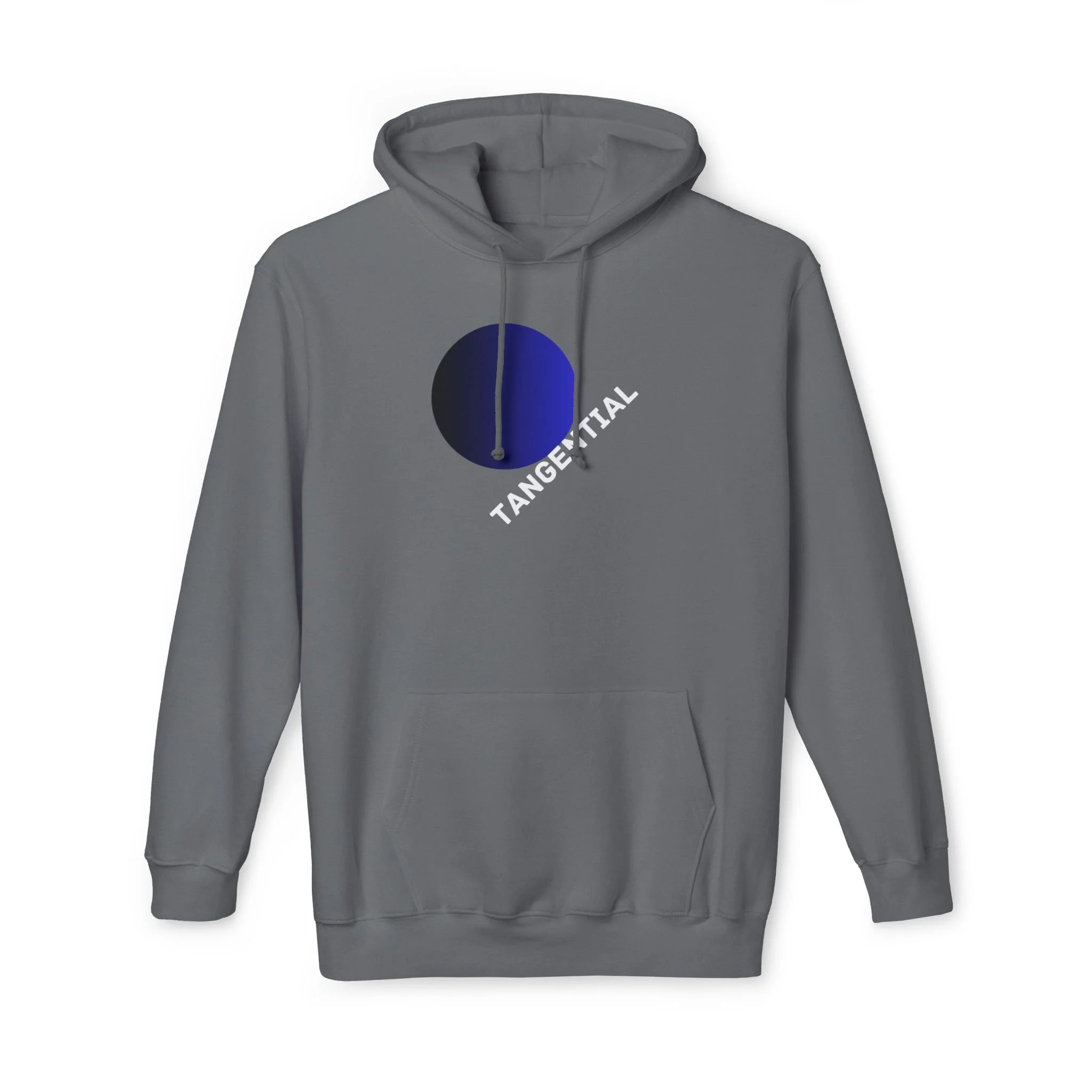 Tangential Gradient Circle Graphic Hoodie