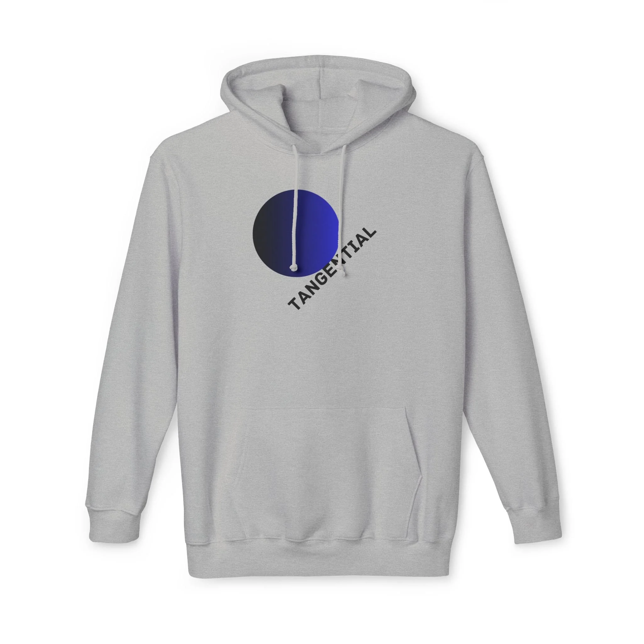 Tangential Gradient Circle Graphic Hoodie