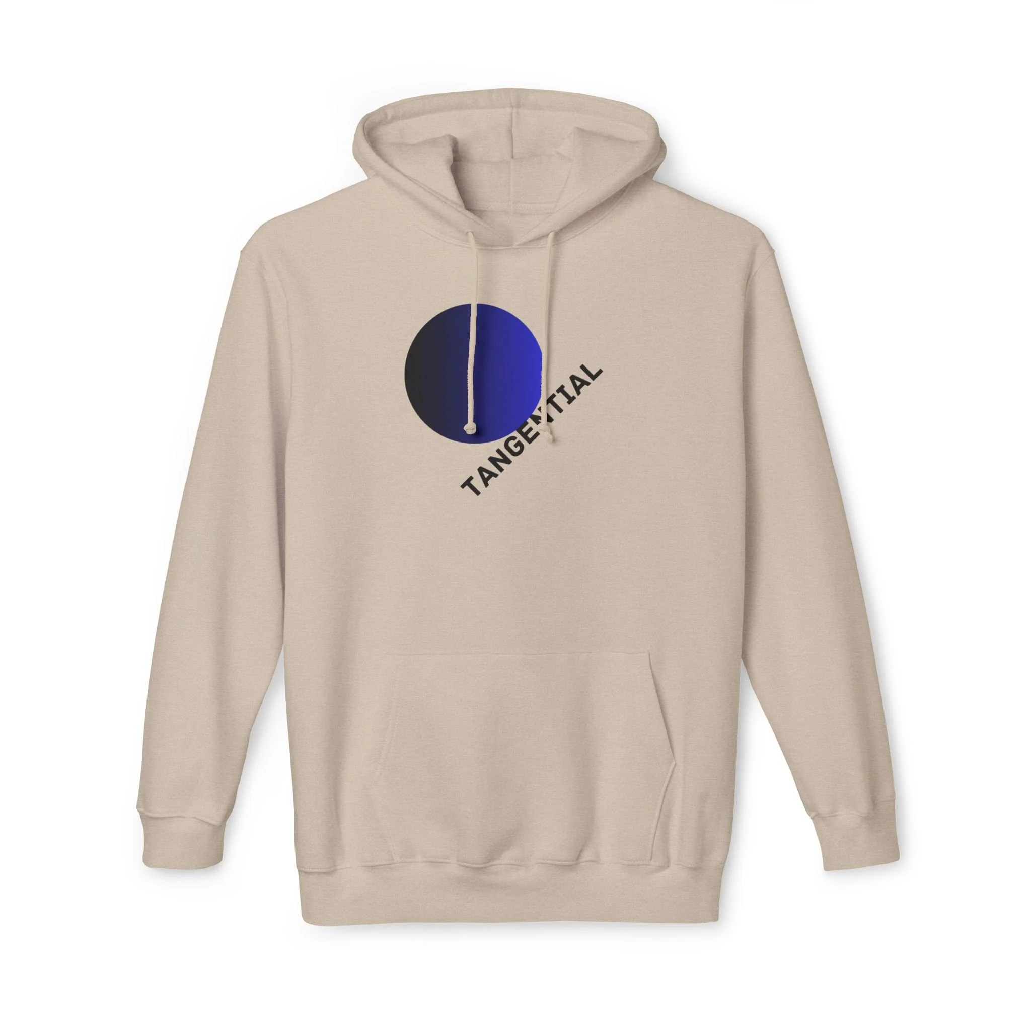 Tangential Gradient Circle Graphic Hoodie