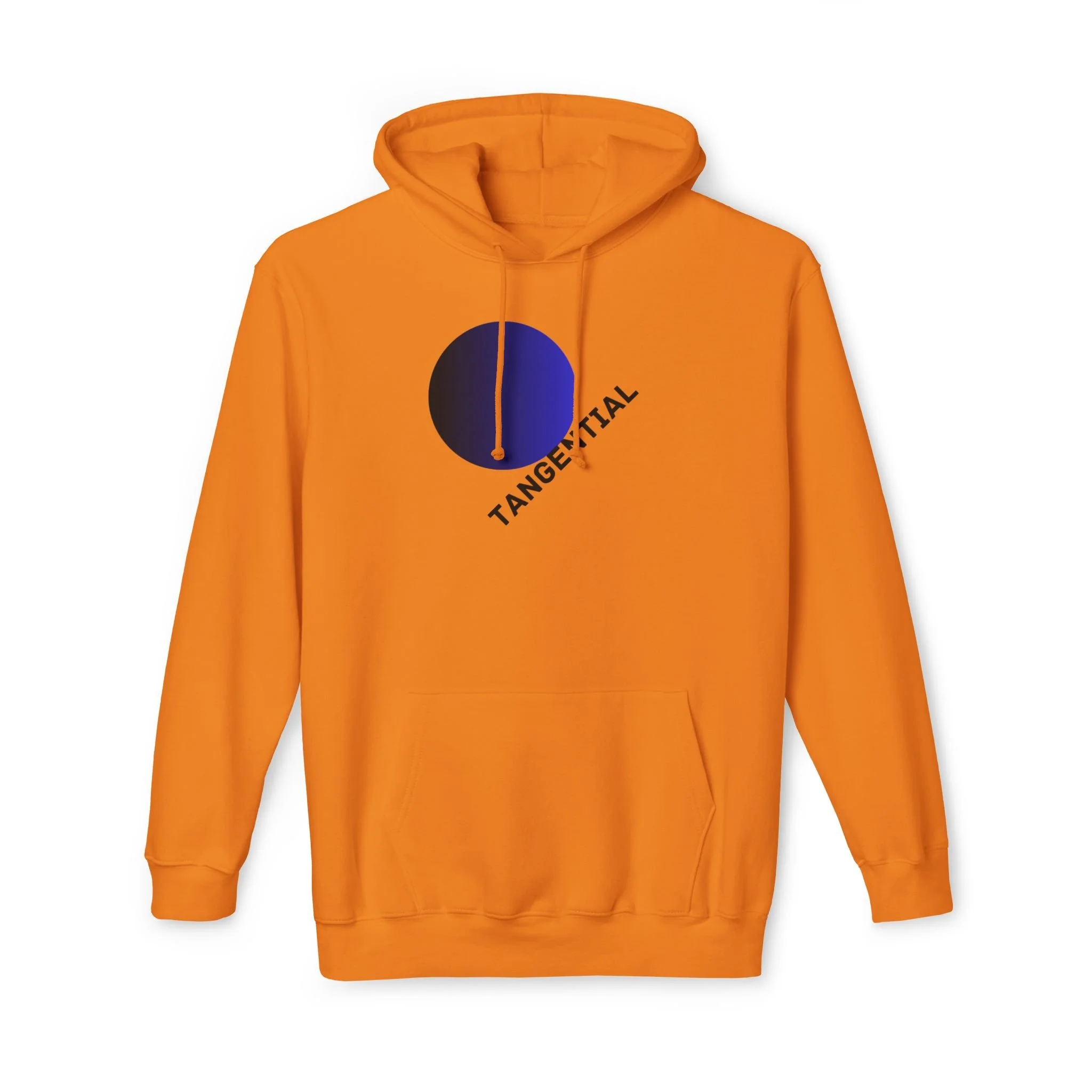 Tangential Gradient Circle Graphic Hoodie