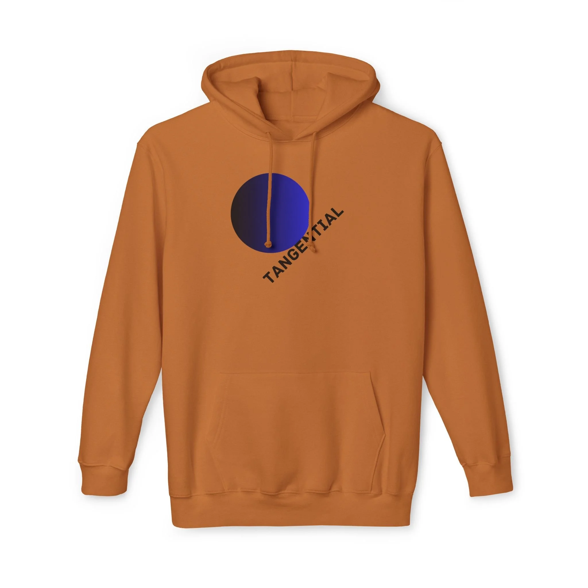 Tangential Gradient Circle Graphic Hoodie