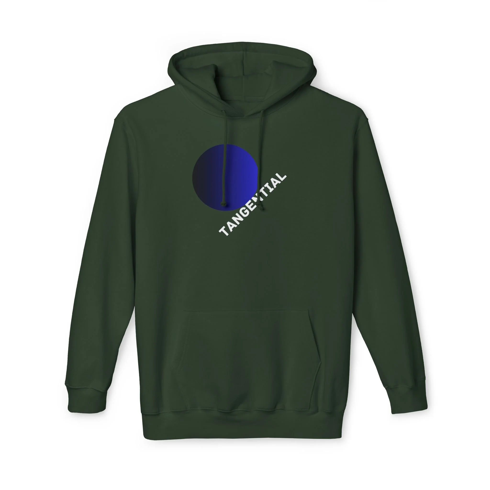 Tangential Gradient Circle Graphic Hoodie