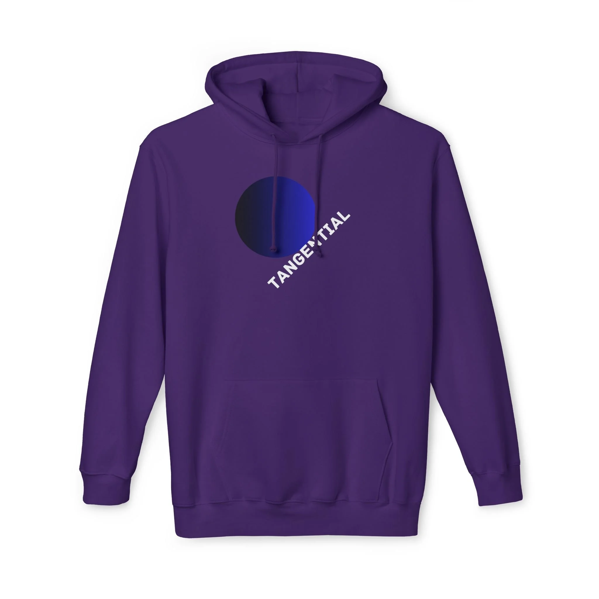 Tangential Gradient Circle Graphic Hoodie