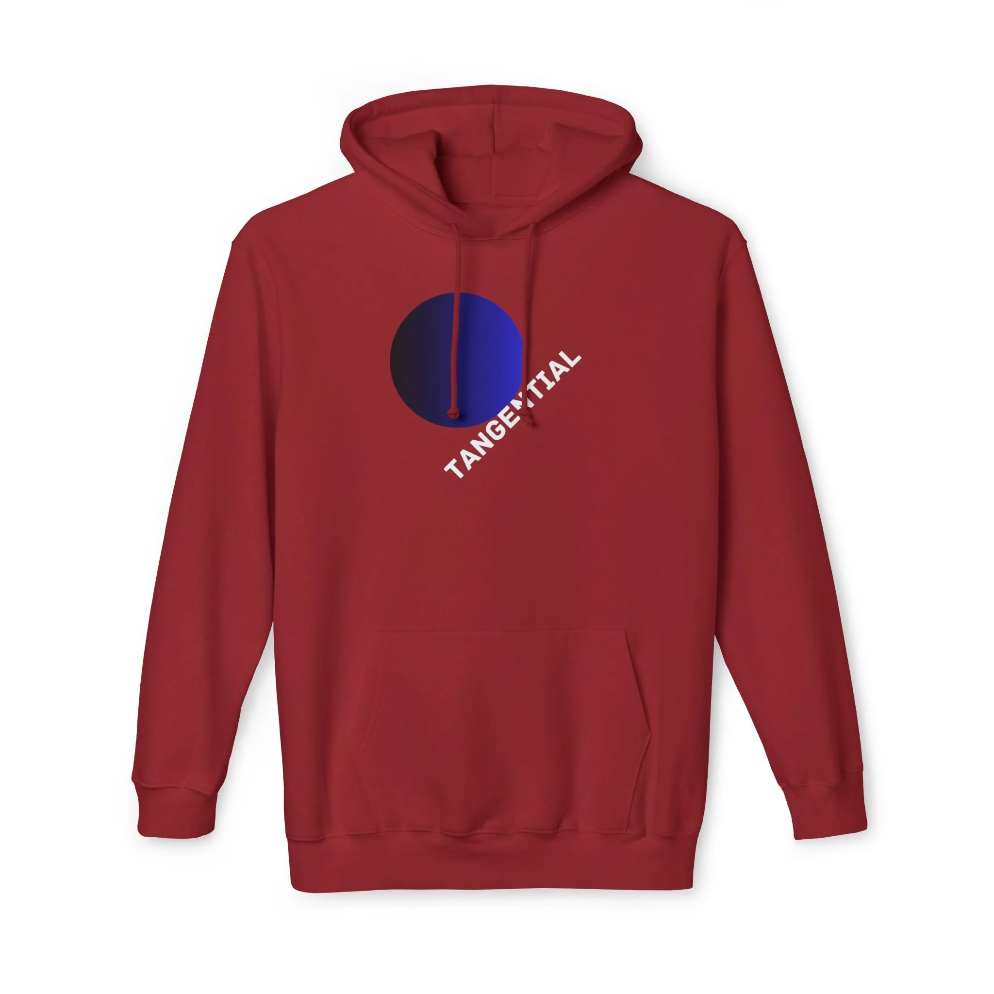Tangential Gradient Circle Graphic Hoodie