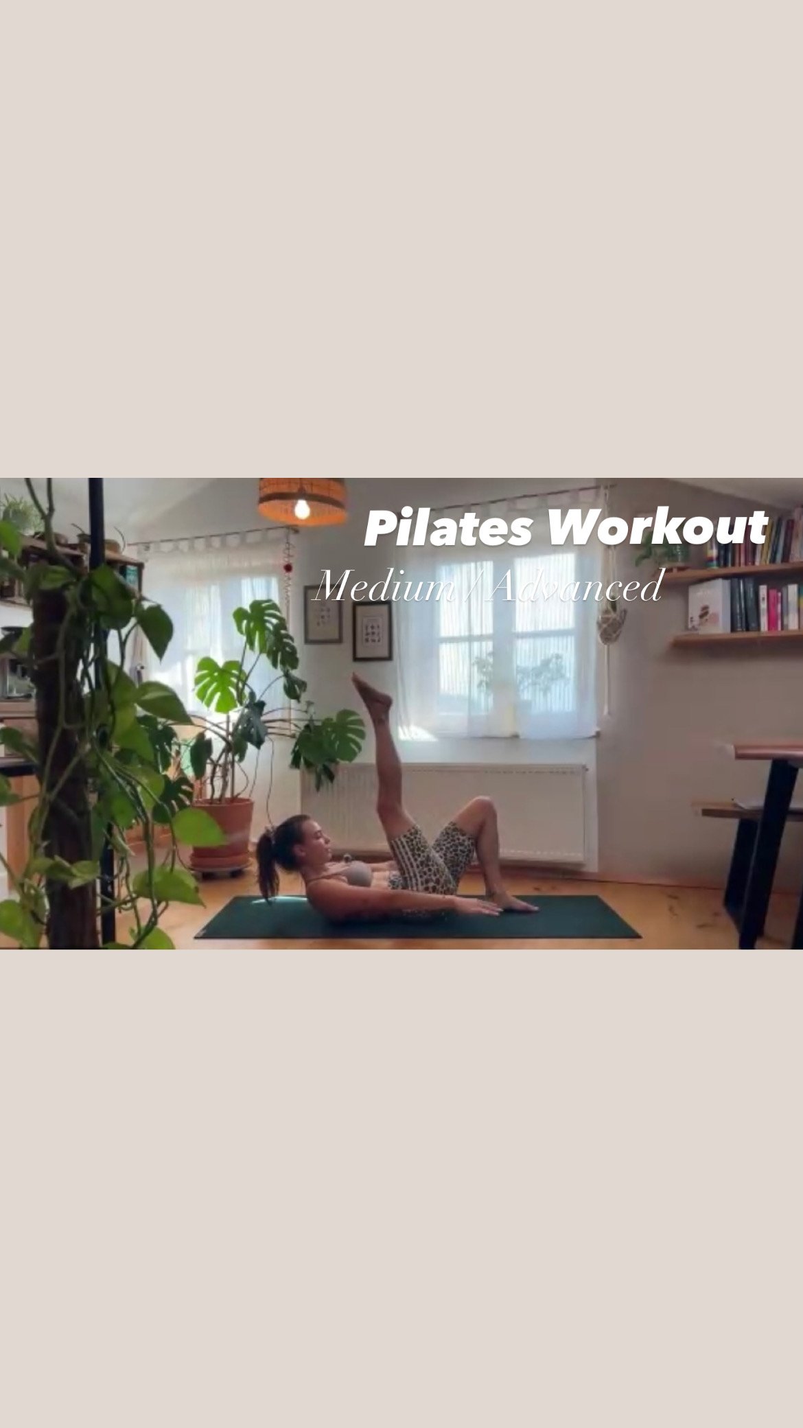 Pilates Workout - Medium / Advanced (60 min.)
