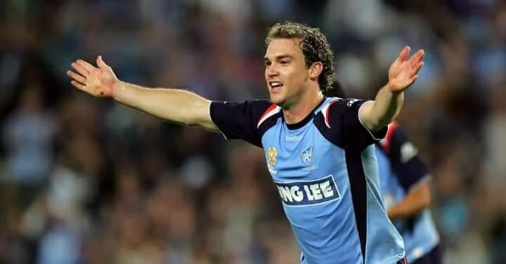 Adam Casey playing with Sydney FC