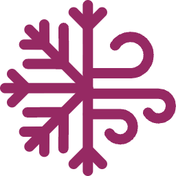 Purple snowflake icon.