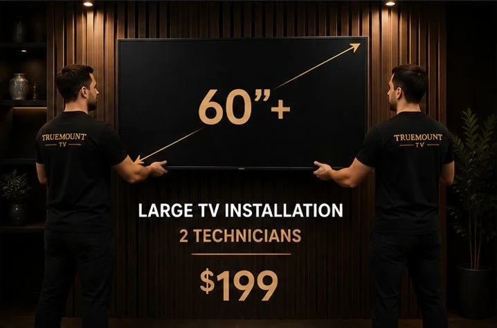 Large TV Installation 60