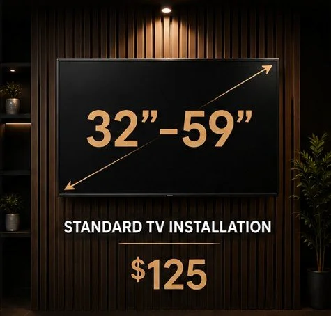 Standard TV Mounting  32