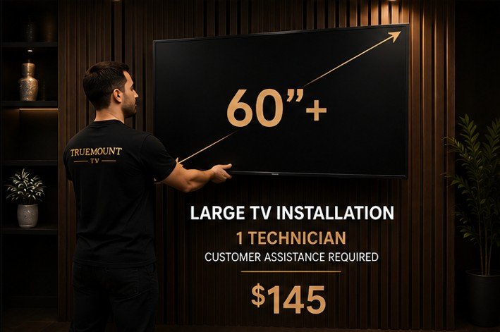 Large TV Installation 60