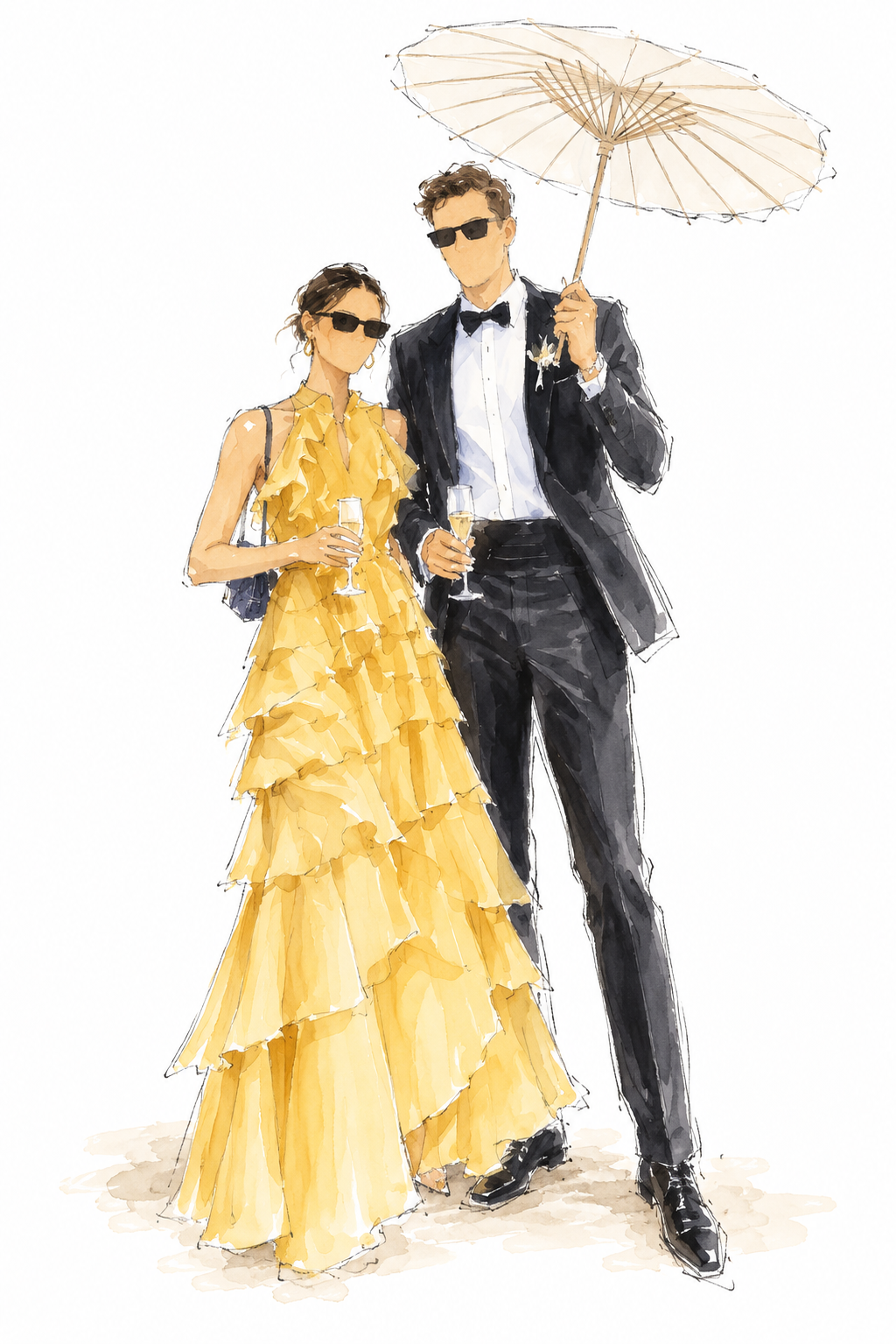 Fashion sketch couple with champagne parasol.png