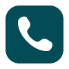 Icon of a telephone handset in a square