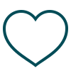 Outline of a heart shape