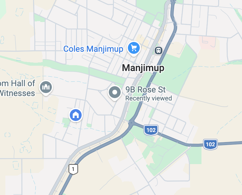 Manjimup Showroom Map