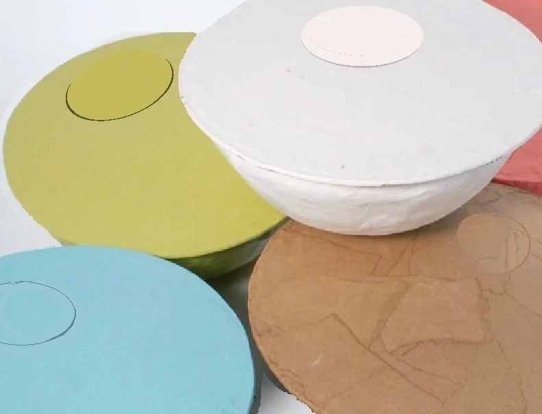 Assorted block colour urns with covers.jpg