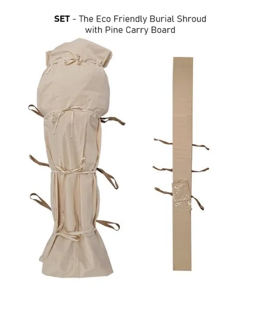 Eco-Friendly Burial Shroud with Carry Board