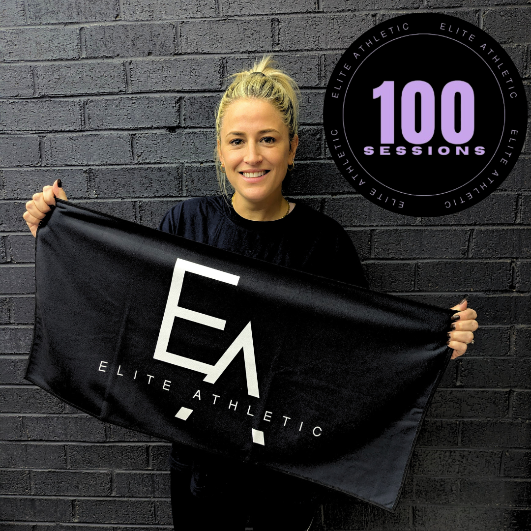 Member's 100th session at Elite Athletic
