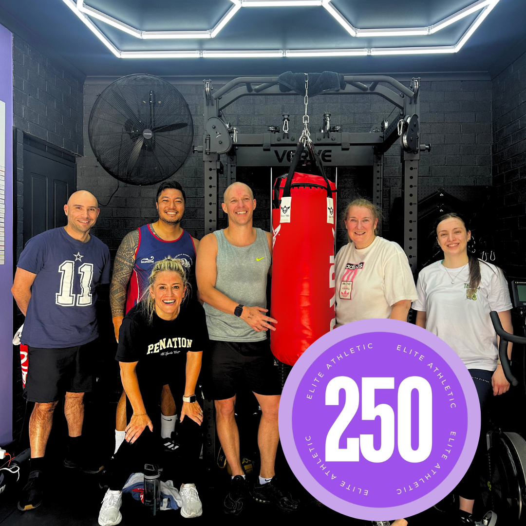 Member's 250th session at Elite Athletic