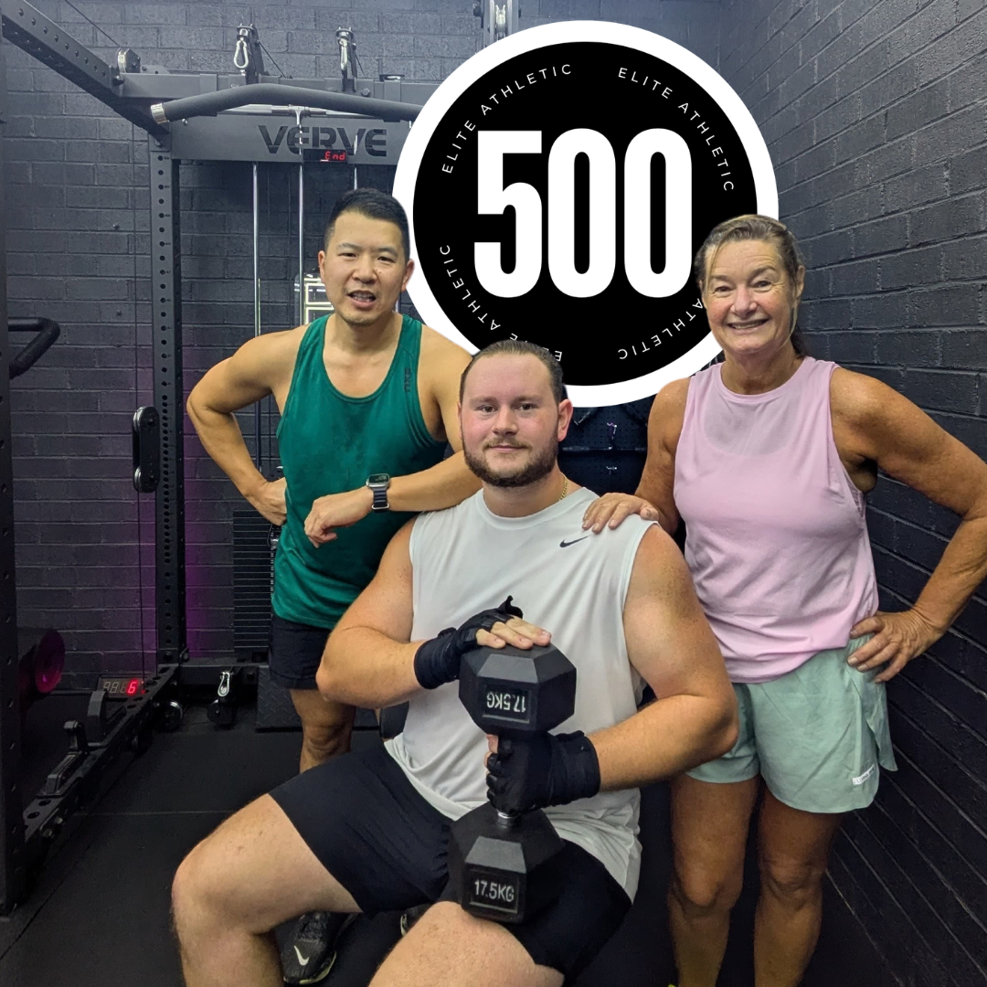 Member's 500th session at Elite Athletic