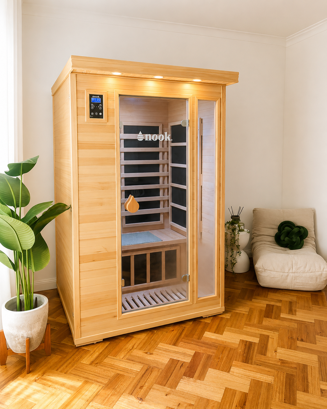 Infrared Sauna in Elite Athletic's Recovery Lab