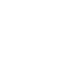 Line drawing of a rocket ship on a black background.