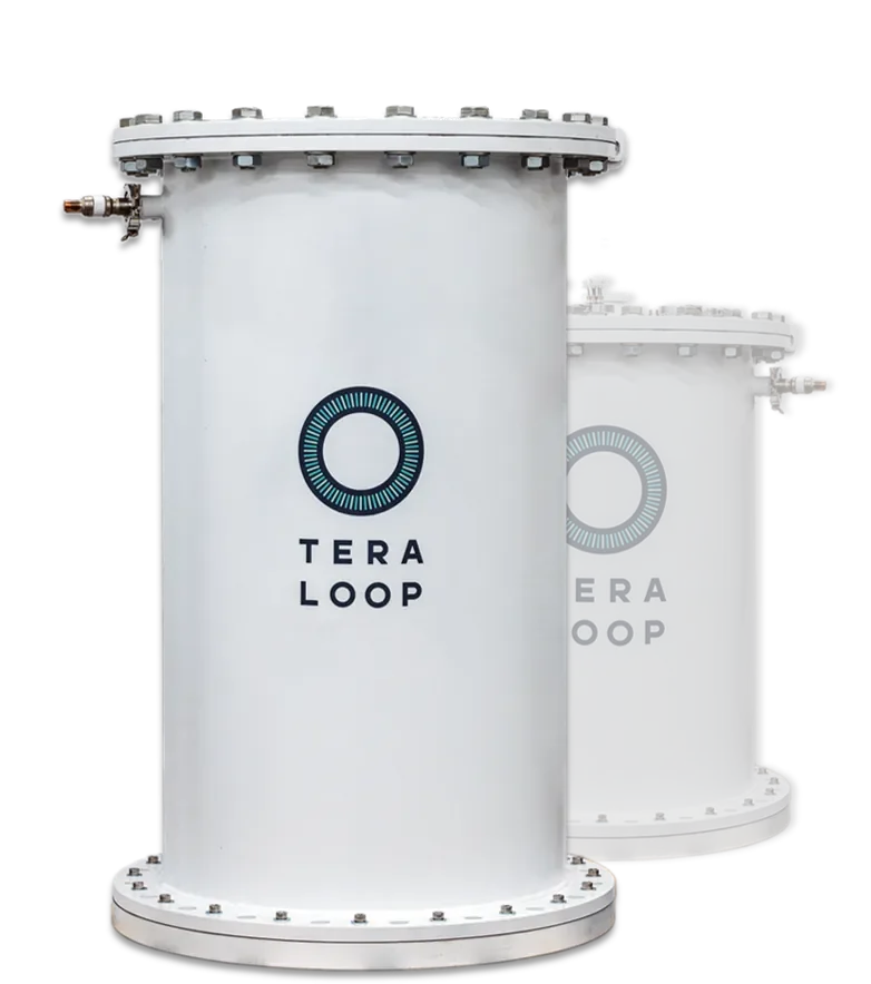 Teraloop PowerLoop 1000 flywheel energy storage unit, up to 1 MW nominal power.