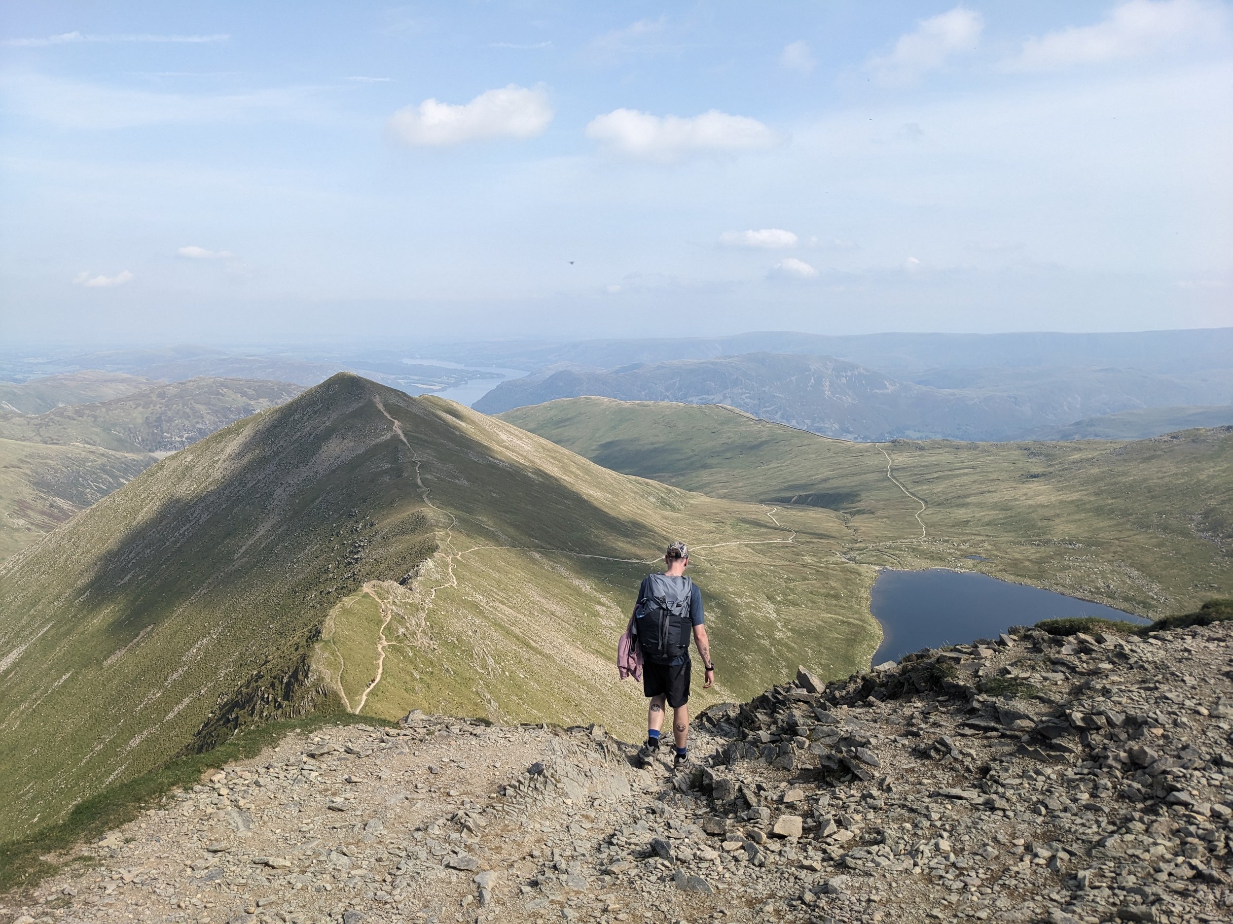 Helvellyn and Castyecam from Glenridding