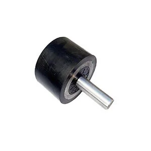 ROL3764 - STEEL/RUBBER ROLLER WITH SHAFT - to fit de wulf