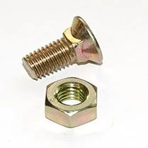 M10/1632 - M10 x 25 Plough Bolt/Nut 8.8