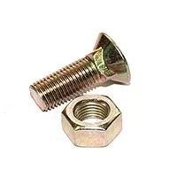 38/1600 - 3/8 UNF x 25 Plough Bolt/nut 10.9