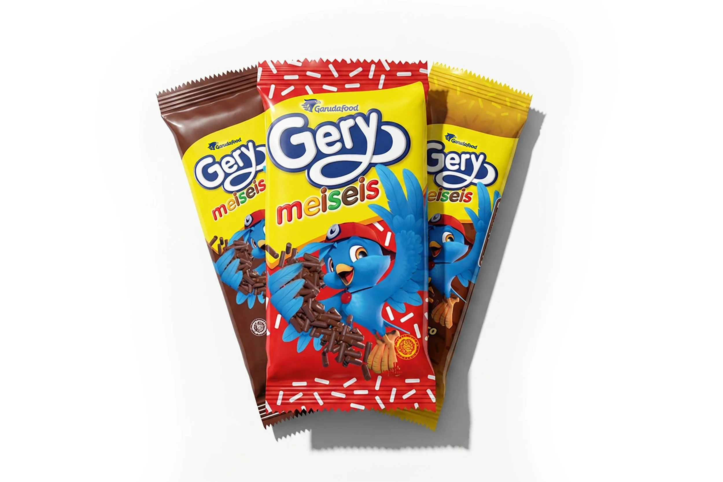 Gery chocolate meises snack multipack packaging