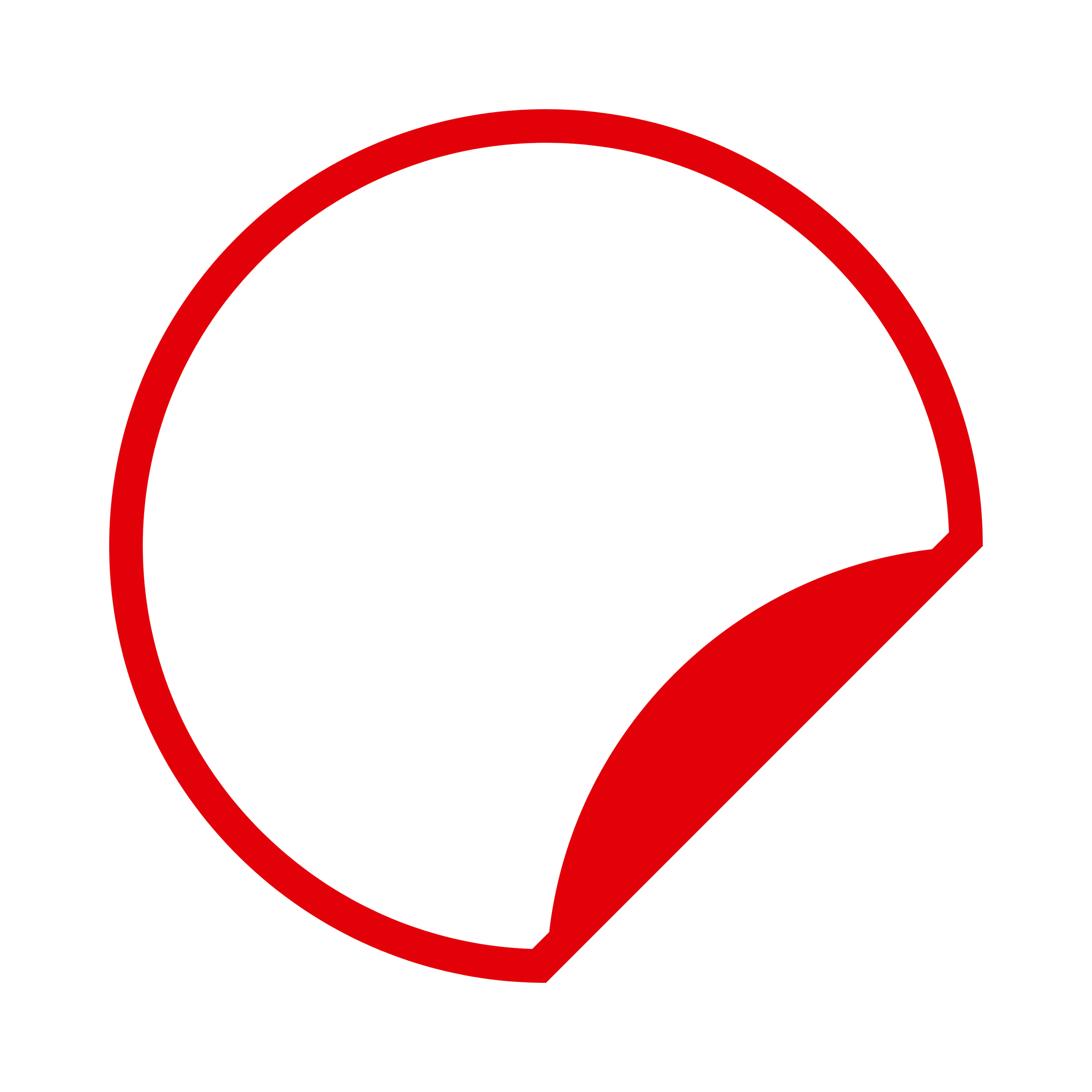 Red sticker icon