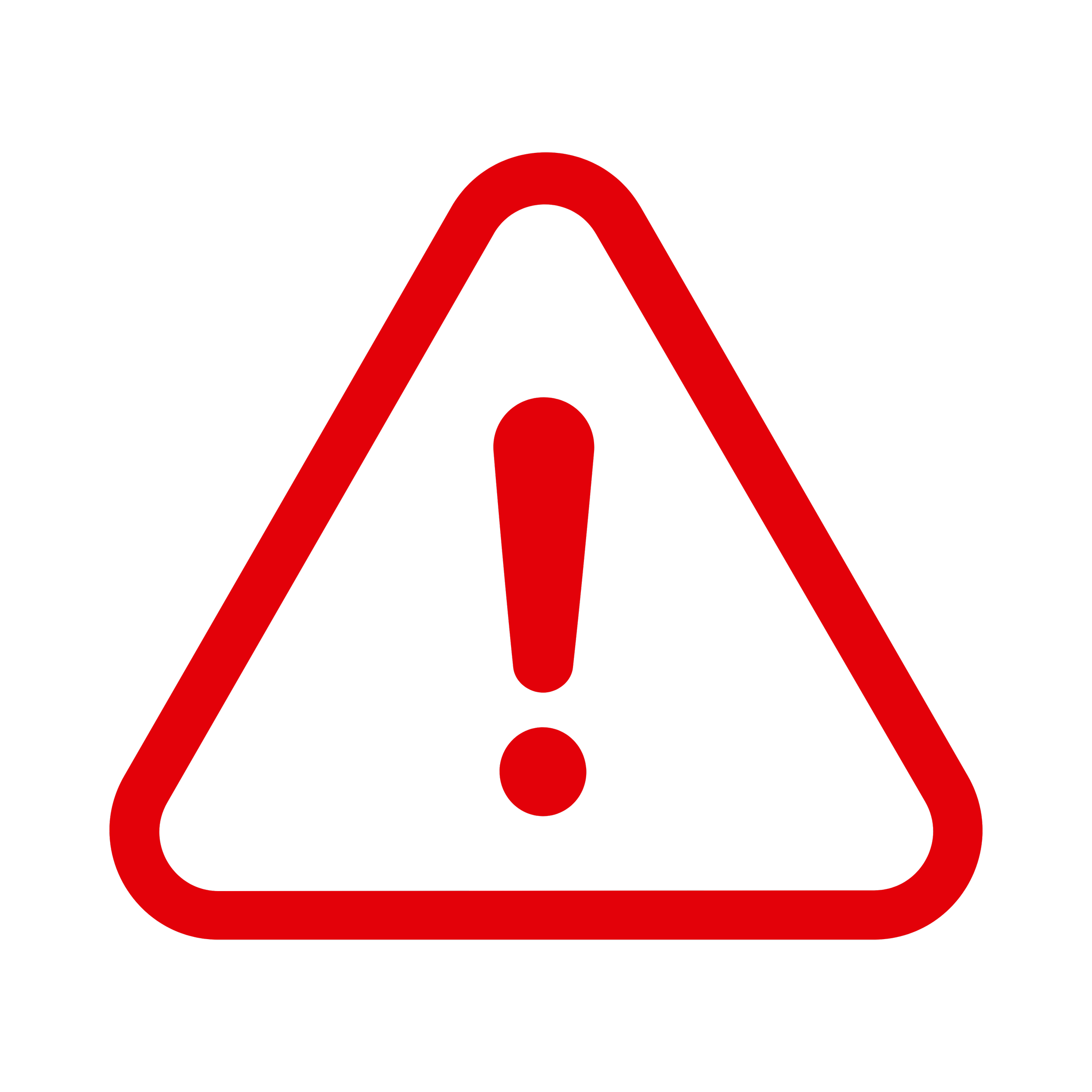 Red and black caution sign indicating a warning or hazard.