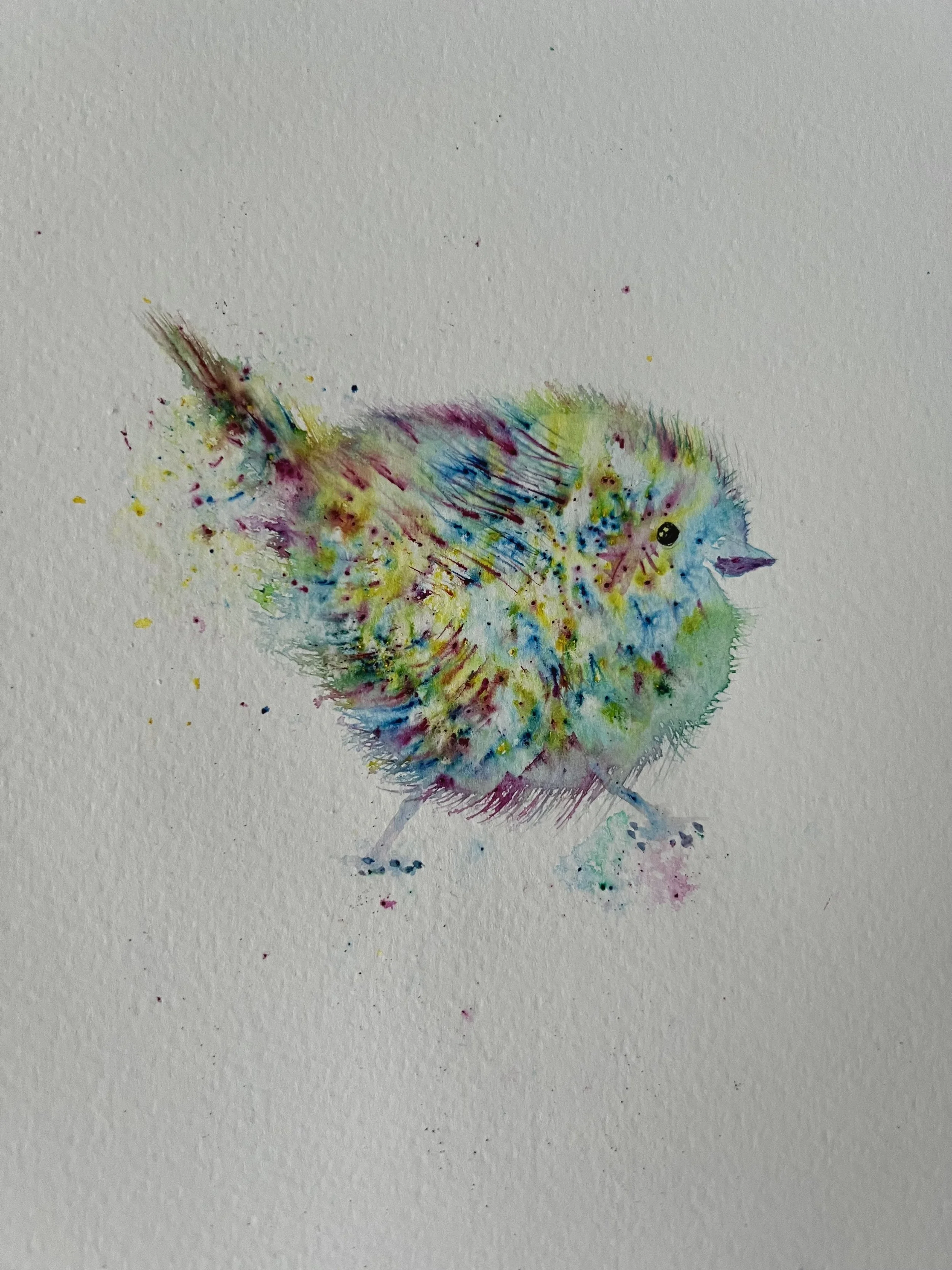 Stepping Out- Crystalline Watercolour