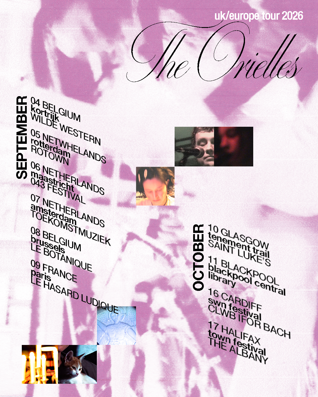 UK/EU Tour poster for The Orielles