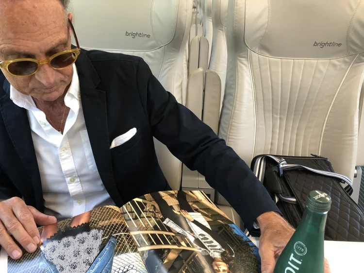 Stephen Licata selecting pieces