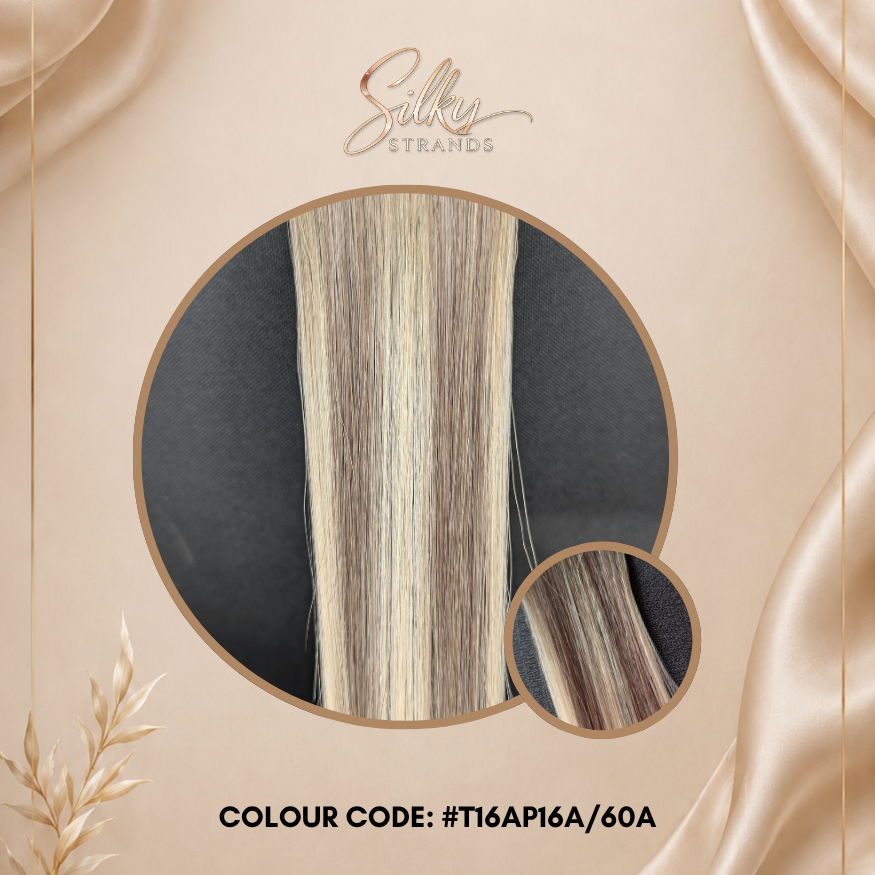 Silky Strands Genius Weft – Smoked Ice Blonde