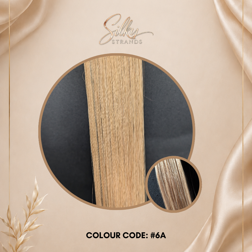 Silky Strands Genius Weft – Caramel Brown Light