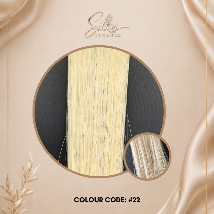 Silky Strands Genius Weft – Yellow Blonde