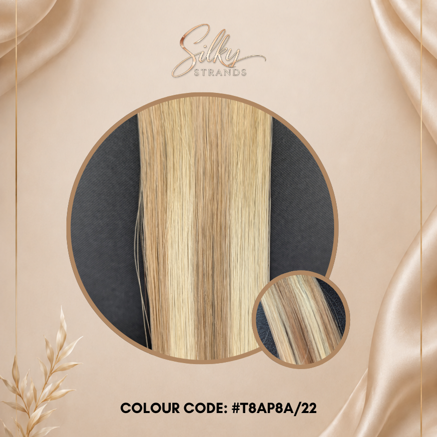 Silky Strands Genius Weft – Champagne Ribbon Blend