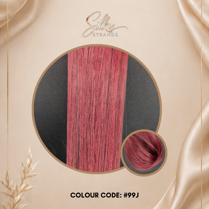 Silky Strands Genius Weft – Burgandy Red